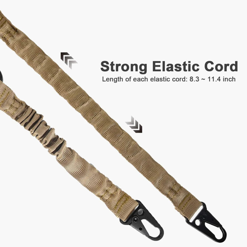 Two Points Rifle Sling with Length Adjuster Traditional Sling with QD Metal Hook for Outdoor AR AK Gun Sling Shoulder Straps
