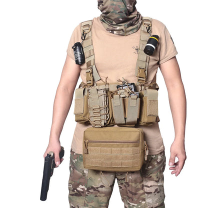 Hunting TCM Chest Rig Tactical Vest Magazine Pouch Holster Molle System Waist Vest Shooting Training Men Uniform Vest