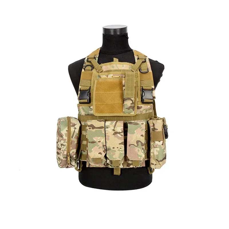 Tactical Vest CS Game Airsoft Assault Molle Vest Equipment Outdoor Clothing Hunting Camouflage Vest Combat Security Waistcoat