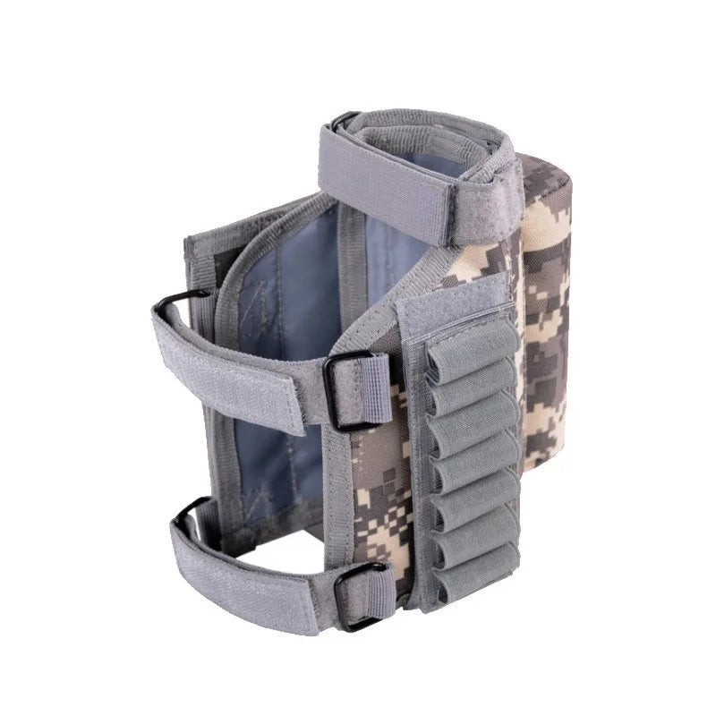 Multifunctional Tactical Buttstock Pouch Cheek Rest, Universal Gun Stock Bag with Molle, Outdoor Hunting Shooting Accessories