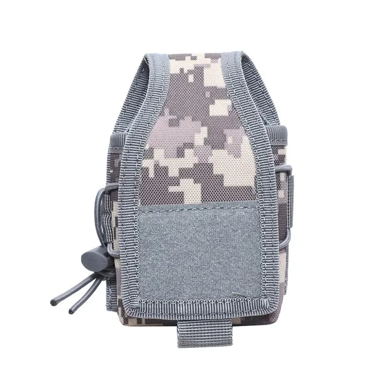 Molle Radio Pouch Interphone Phone Holder Magazine Holster Outdoor Sports Camping Hiking Hunting EDC Walkie Talkie Waist Bag