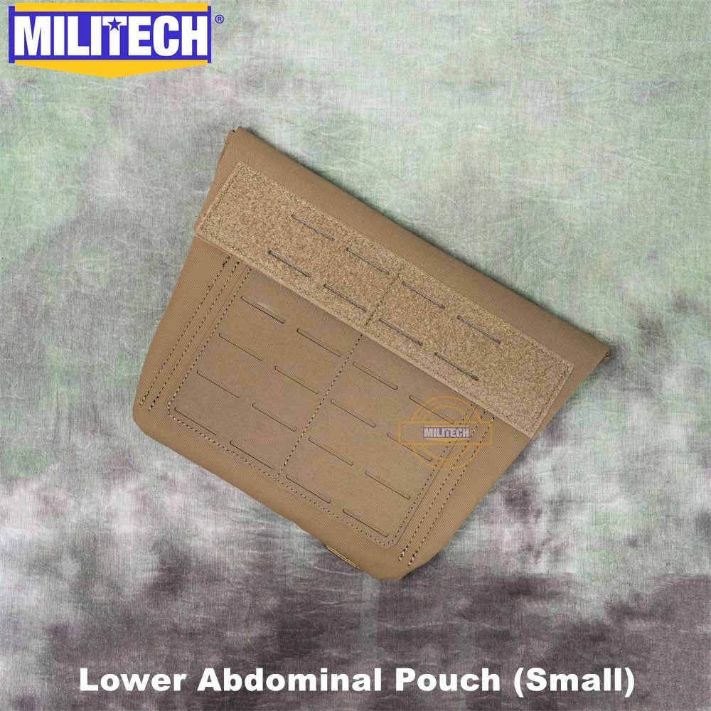MILITECH Laser Cut Molle Level 3A Groin Protection Groin PAL Accessory Pouch Sub Abdominal Pouch Groin Bag With Armor
