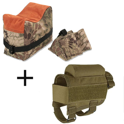 Tactical Stock Support Bracket Unfilled Sandbag, Outdoor Sport Stability Rest Equipment for Practice