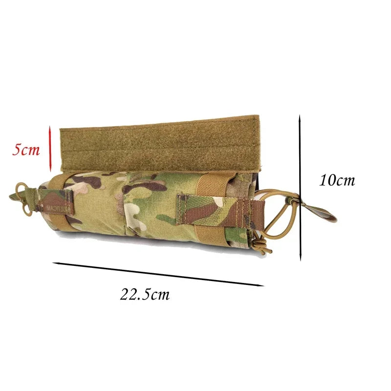 Tactical Horizontal Side Pull Magazine Pouch Multicam Plate Carrier Mag Pouch Airsoft Vest Molle Abdominal Drop Bag