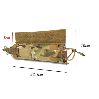 Tactical Horizontal Side Pull Magazine Pouch Multicam Plate Carrier Mag Pouch Airsoft Vest Molle Abdominal Drop Bag