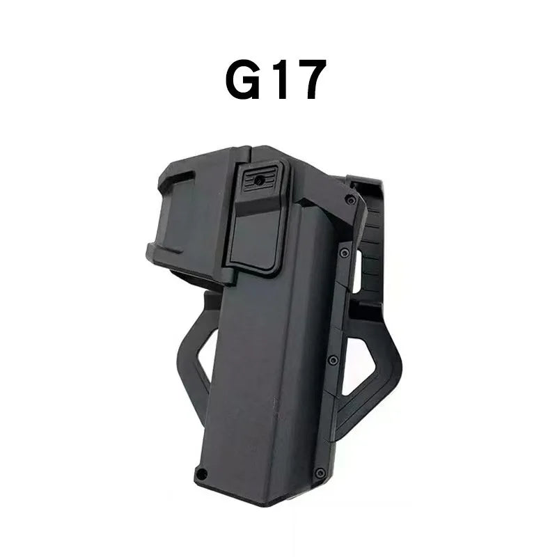 Movable Gun Holsters for Colt 1911 GlockG 17 18 Airsoft Pistol Gun Holster Fit Flashlight or Laser Mounted Right Hand with Sling