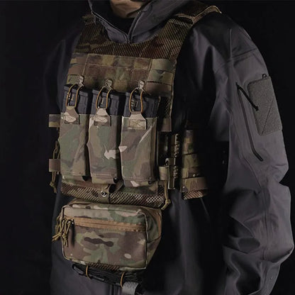 WOSPORT Outdoor Hunting Vest LV-119 Camouflage Tactical Vest Water Edition Inner Storage Bag External Buckle Back Expansion
