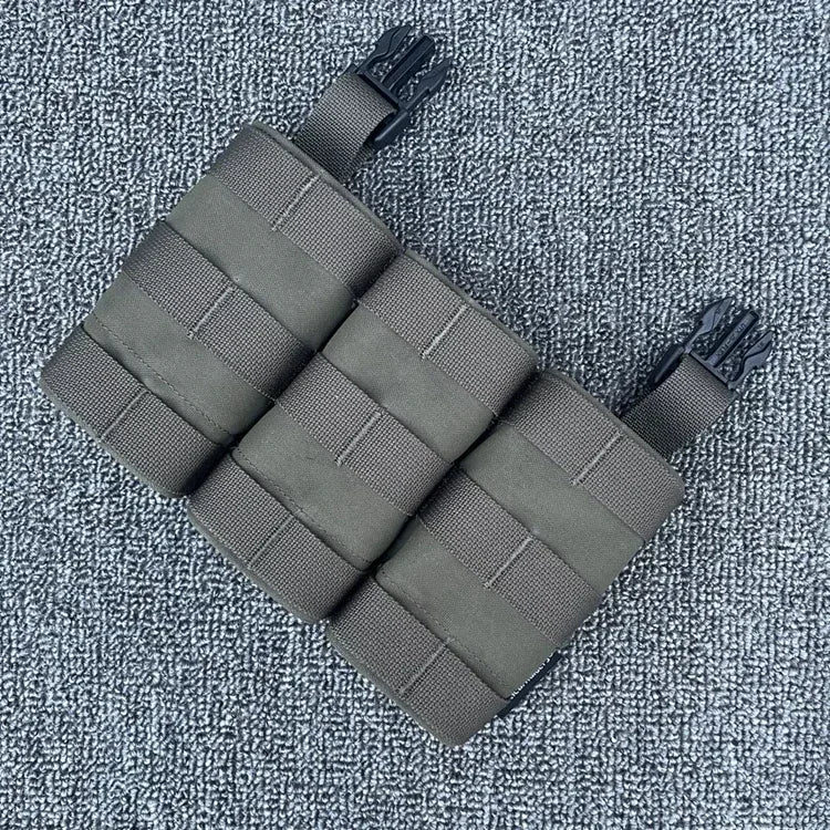 FAST 5.56 Triple Magazine Pouch Front Panel Tactical Vest Expansion Accessories M4 AR15 FCSK Magazine Rack Vest Accessories