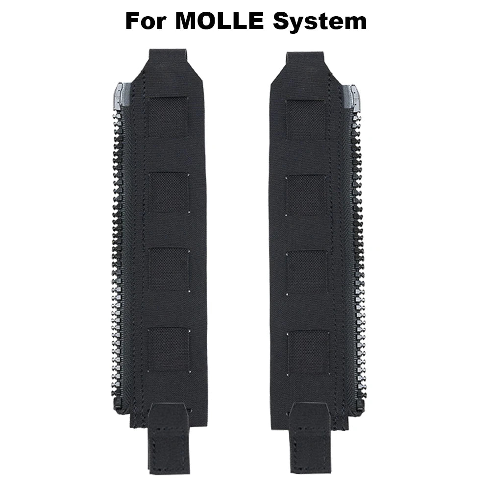 Tactical Ferro Style Back Panel Zipper Extension MOLLE Adapter 10# for Hunting Airsoft Vest Plate Carrier FCPC Backpack Panels