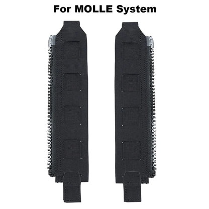Tactical Ferro Style Back Panel Zipper Extension MOLLE Adapter 10# for Hunting Airsoft Vest Plate Carrier FCPC Backpack Panels