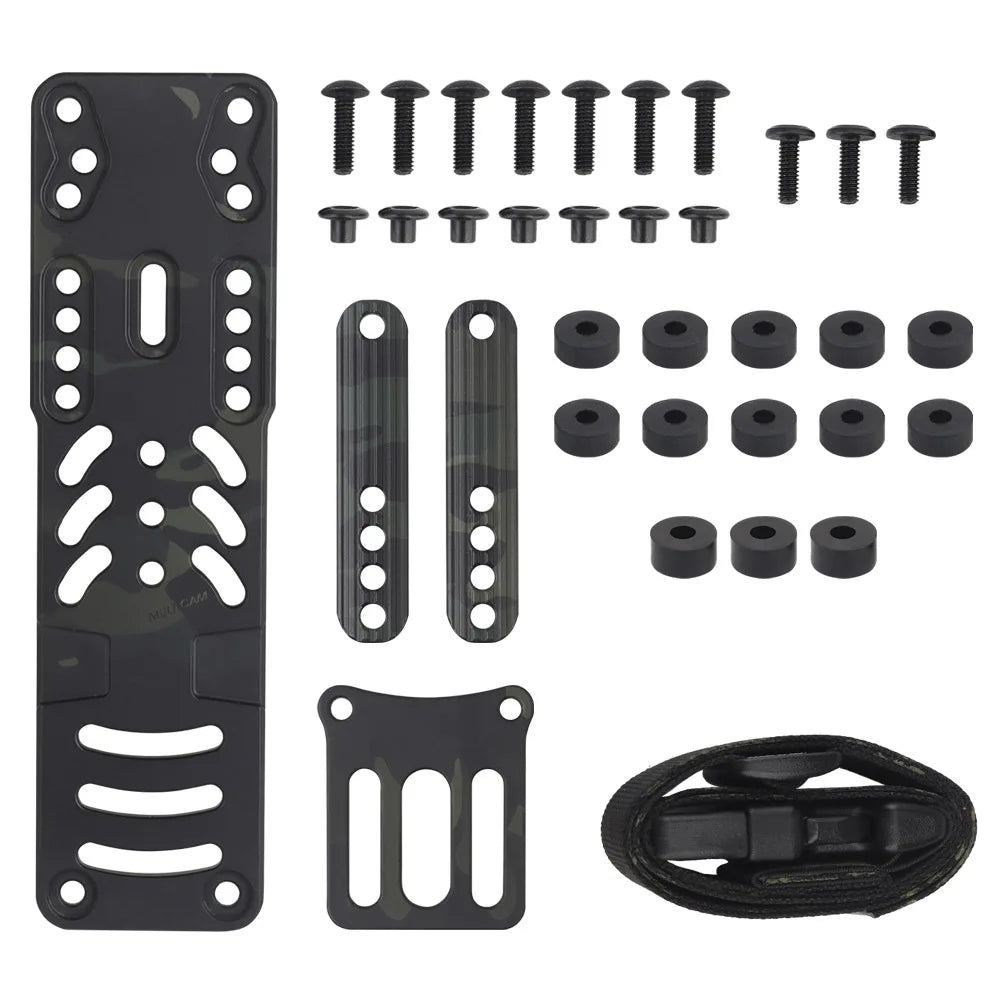 Metal Modular Holster Adapter 2.0 Multi-hole Position Adjustment QLS Platform Hunting Combat Airsoft Holster Adapter Accessories