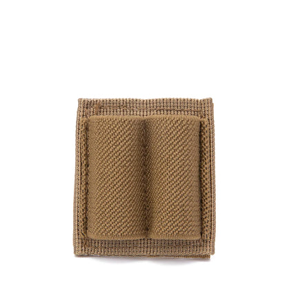 Tactical 2-Round Shell Holder 2 Hole Airsoft Buttstock Ammo Pouch Molle Bullet Magazine Carrier Adhesive Patch