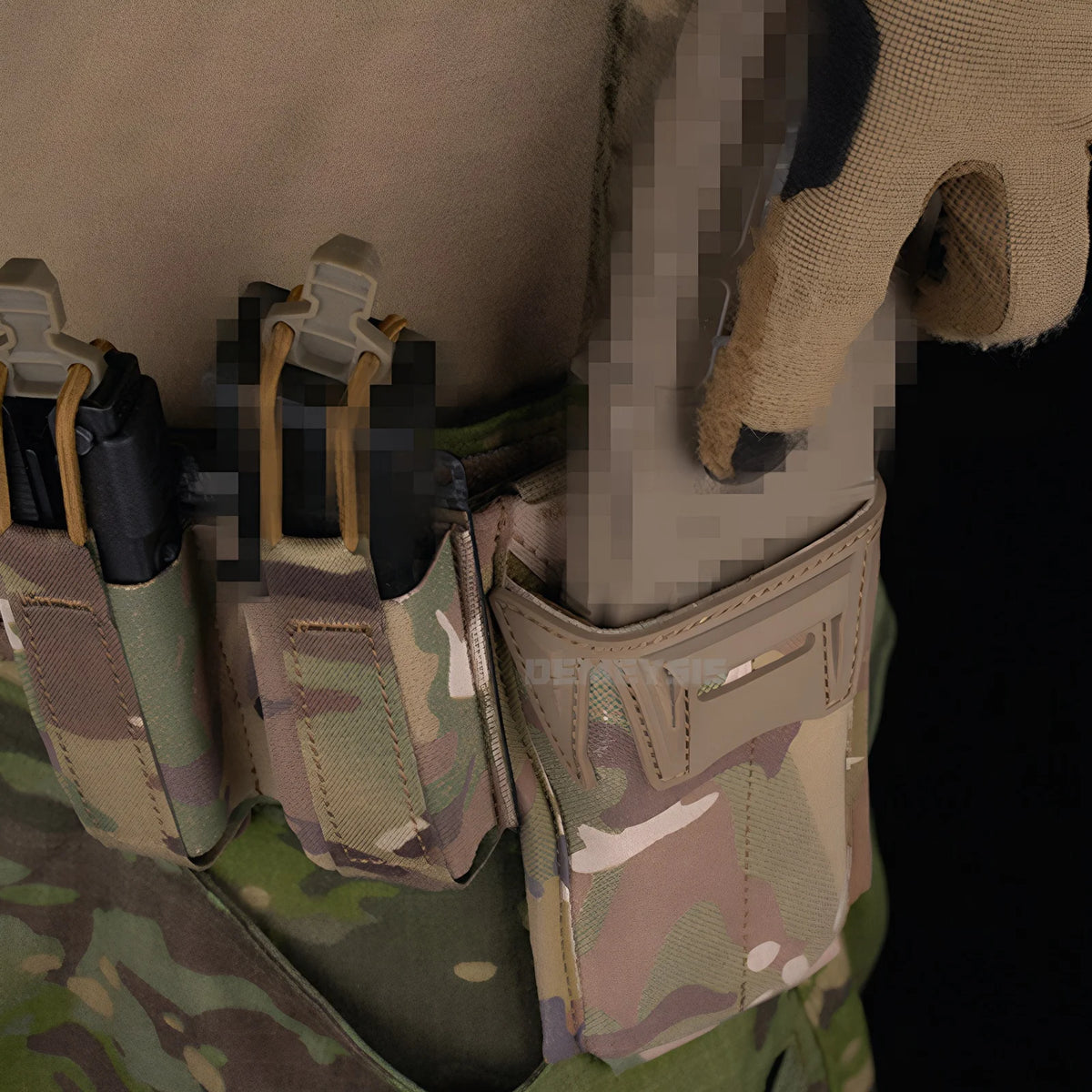 Tactical 5.56mm Single Mag Pouch MOLLE Quick Release Magazine Holder for AR15 M4 Airsoft Vest Plate Carrier Hunting Gear