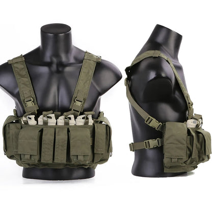 Emersongear MF Style Tactical Chest Rig UW Gen IV Hunting Vest Harness Split Front Carrier Waist Mag Bag