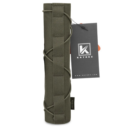 KRYDEX Tactical 22cm Suppressor Protective Cover Case Muffler Shield Sleeve Cover Shooting Hunting Camouflage Purpose