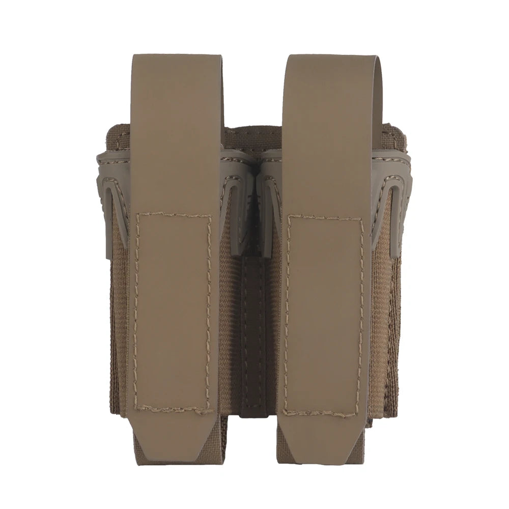 MOLLE Pistol Magazine Pouch 9mm .40 .357 .45ACP Single/Double Mag Holder Carrier for EDC Airsoft GBB Tactical Vest Belt