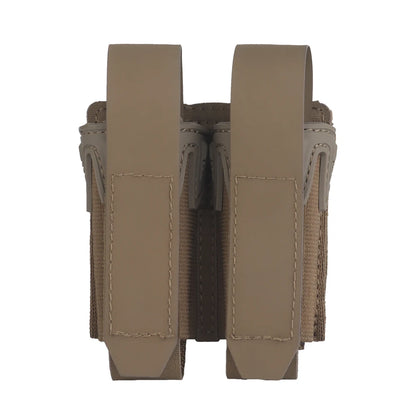 MOLLE Pistol Magazine Pouch 9mm .40 .357 .45ACP Single/Double Mag Holder Carrier for EDC Airsoft GBB Tactical Vest Belt