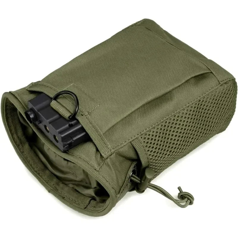 Tactical Molle Dump Pouch Drastring Ammo Bag Adjustable Universal Holster Bag Holster Bag for Airsoft Paintball Hunting Gear