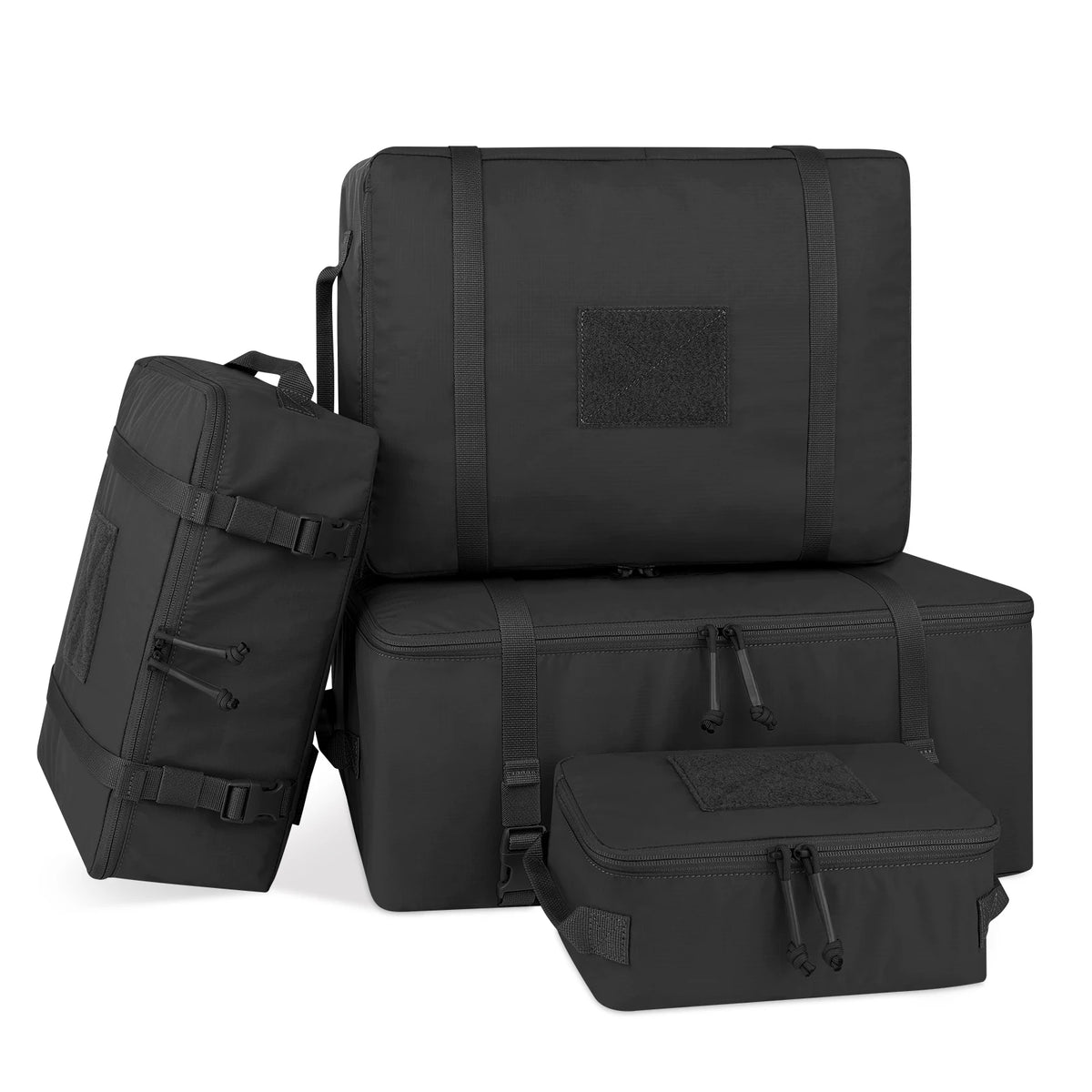 KRYDEX Tactical Travel Packing Organizer Pouch 70D Nylon Packing Cubes Waterproof Luggage Bags YKK Zipper 4pcs set