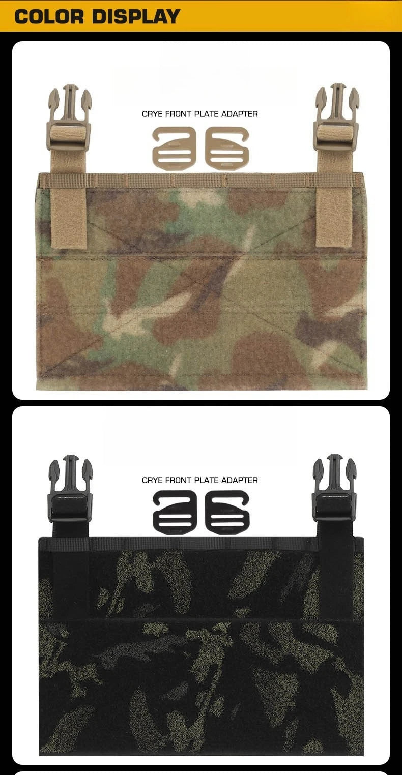 Tactical Front Panel Placard Conversion Adapter Quick Change Flaps Accessories Crye Vest AVS JPC AVS SPC Plate Carrier Airsoft