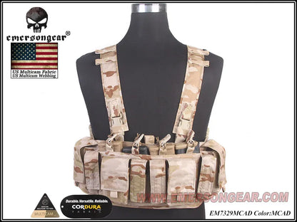 Emersongear MF Style Tactical Chest Rig UW Gen IV Hunting Vest Harness Split Front Carrier Waist Mag Bag