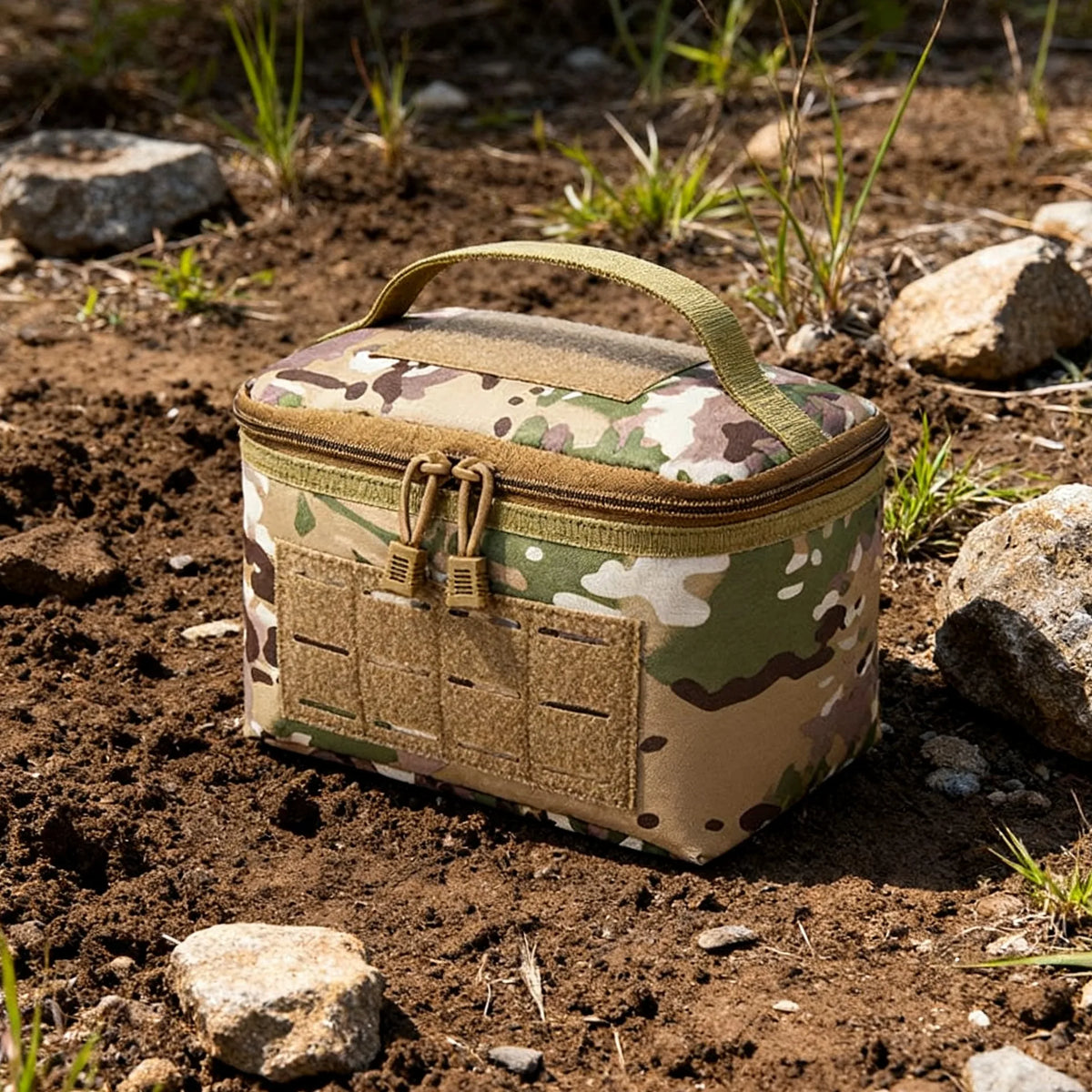 Portable Rifle Cartridge Bag Detachable Inner Space Ammunition Box Outdoor Tactical EDC Tools Handbag Hunting Ammo Bag