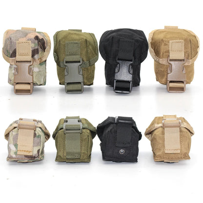 Single Frag Grenade Pouch Outdoor Accessory Waist Bag Tactical Molle Small Tool Bag Double Grenade Pouch  for Hunting Shooting