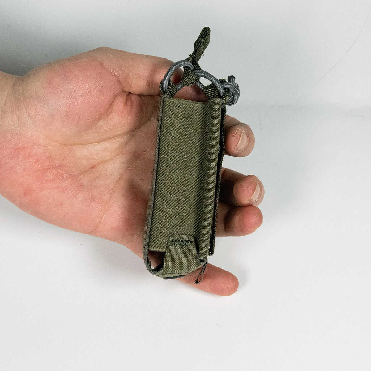 Tactical Pistol Mag Pouch，Open-Top Quick Draw 9mm Magazine Holder, MOLLE Elastic Retention for Airsoft & Military