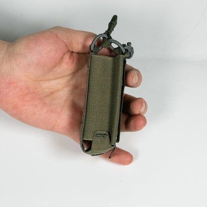 Tactical Pistol Mag Pouch，Open-Top Quick Draw 9mm Magazine Holder, MOLLE Elastic Retention for Airsoft & Military