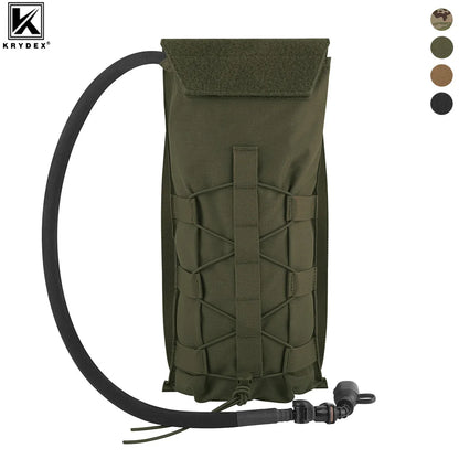 KRYDEX 500D Tactical 100 oz Hydration Pouch MOLLE Carrier Pack Bag Modular 3L Water Bladder Pouch Hunting Outdoor Accessories