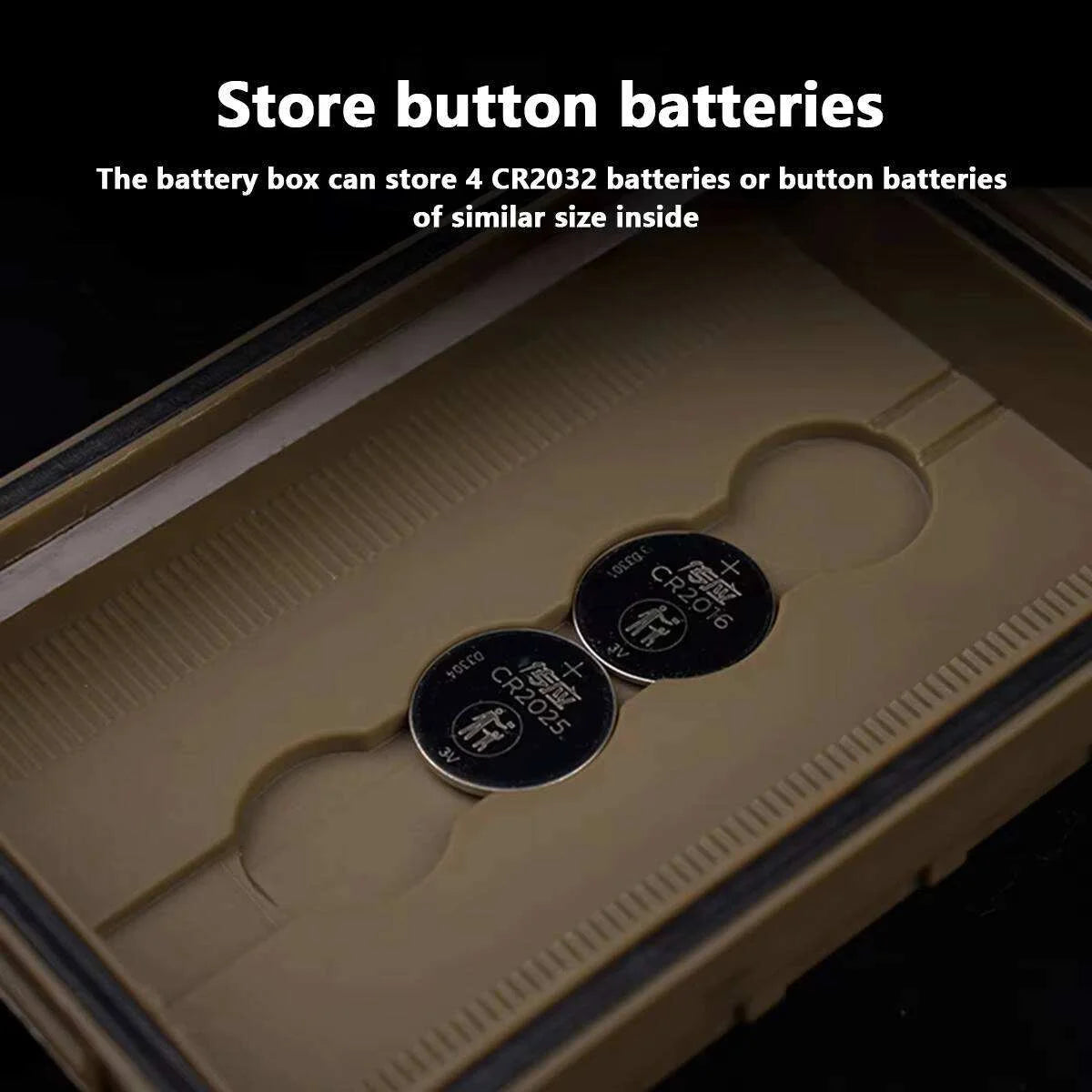 LAMBUL Battery Storage Box Tactical Case for AAA 18650 18350 CR123A CR2032 MOLLE Vest Modular Mag Pouch Waterproof