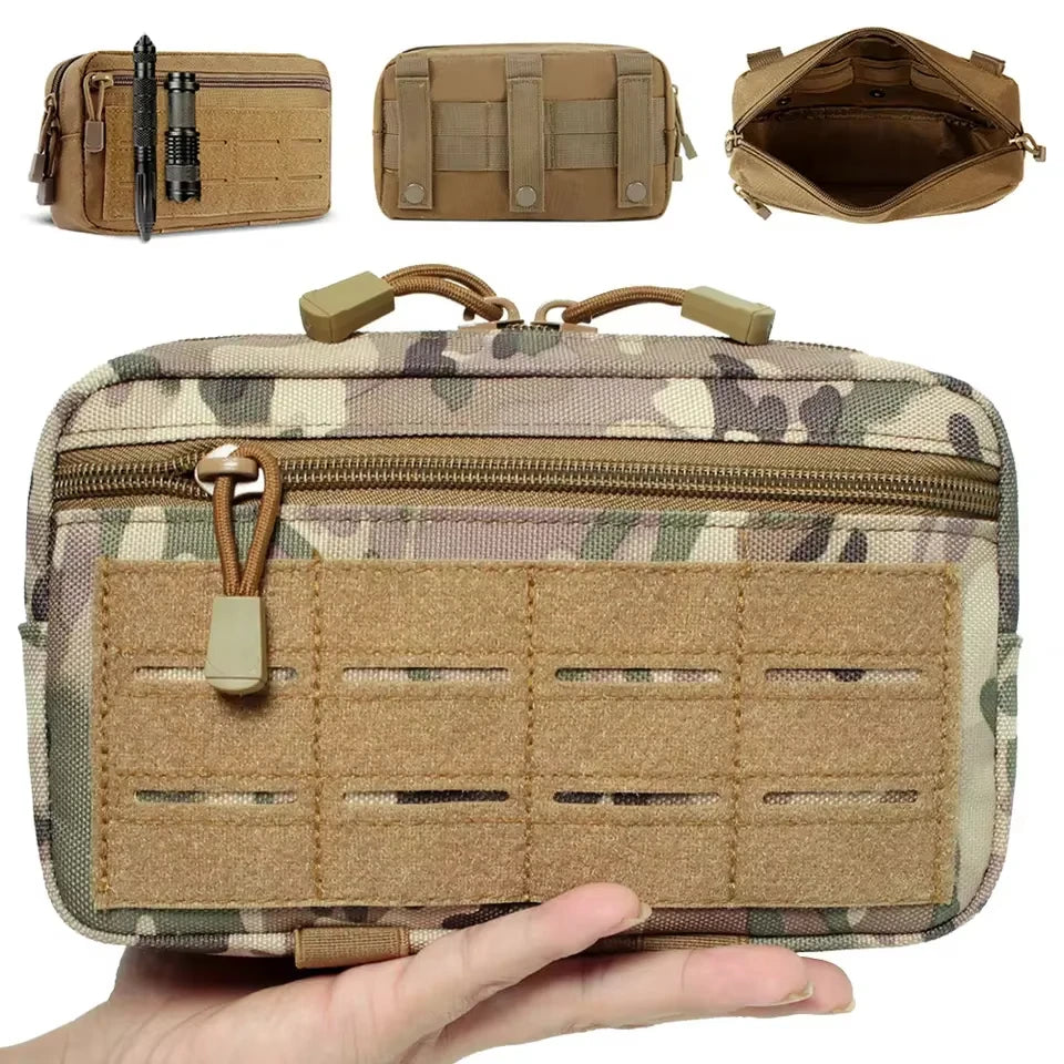 Tactical Molle EDC Waist Pack Utility Medical Phone Pouch Outdoor Hunting Bag