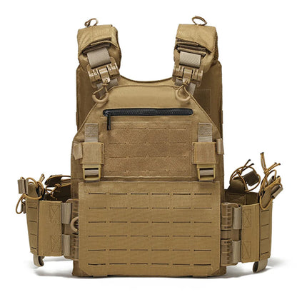E kaevixdio Outdoor training vest multi-functional MOLLE expansion convenient quick release vest waterproof and wear-resistant