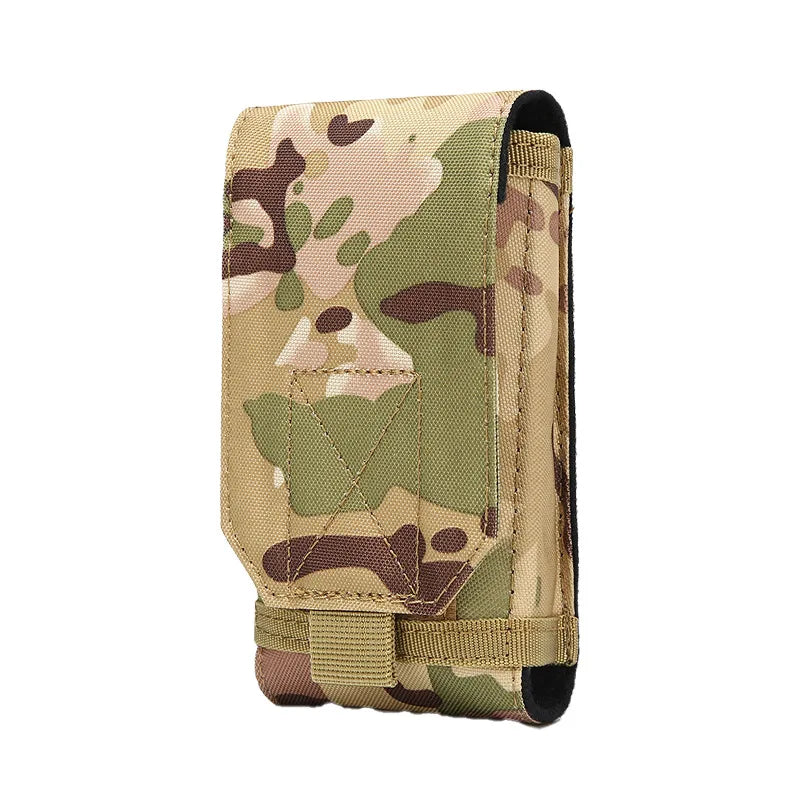 6inch Molle Phone Pouch Tactical Cell Phone Belt EDC Pouch Holder Waist Accessories Bag Outdoor Camping Mobile Phone Pack Bag