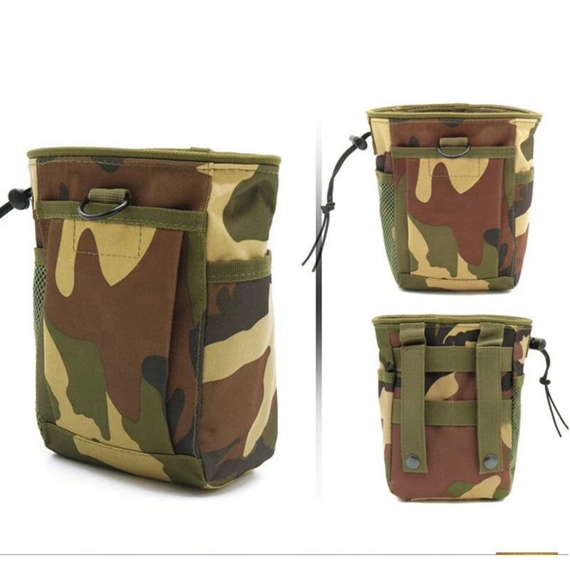 Tactical Molle Dump Drop Pouch Magazine Pouch Pocket Drawstring Recovery Bag Hunting Accessories Utility Waist Pack
