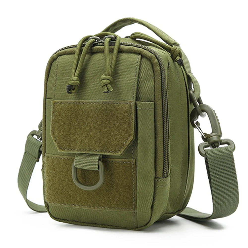 Tactical Molle Pouch Waist Belt Bag Messenger Bag Outdoor Shoulder Sling Bag EDC Tool Pack Phone Pouch Hunting Bag