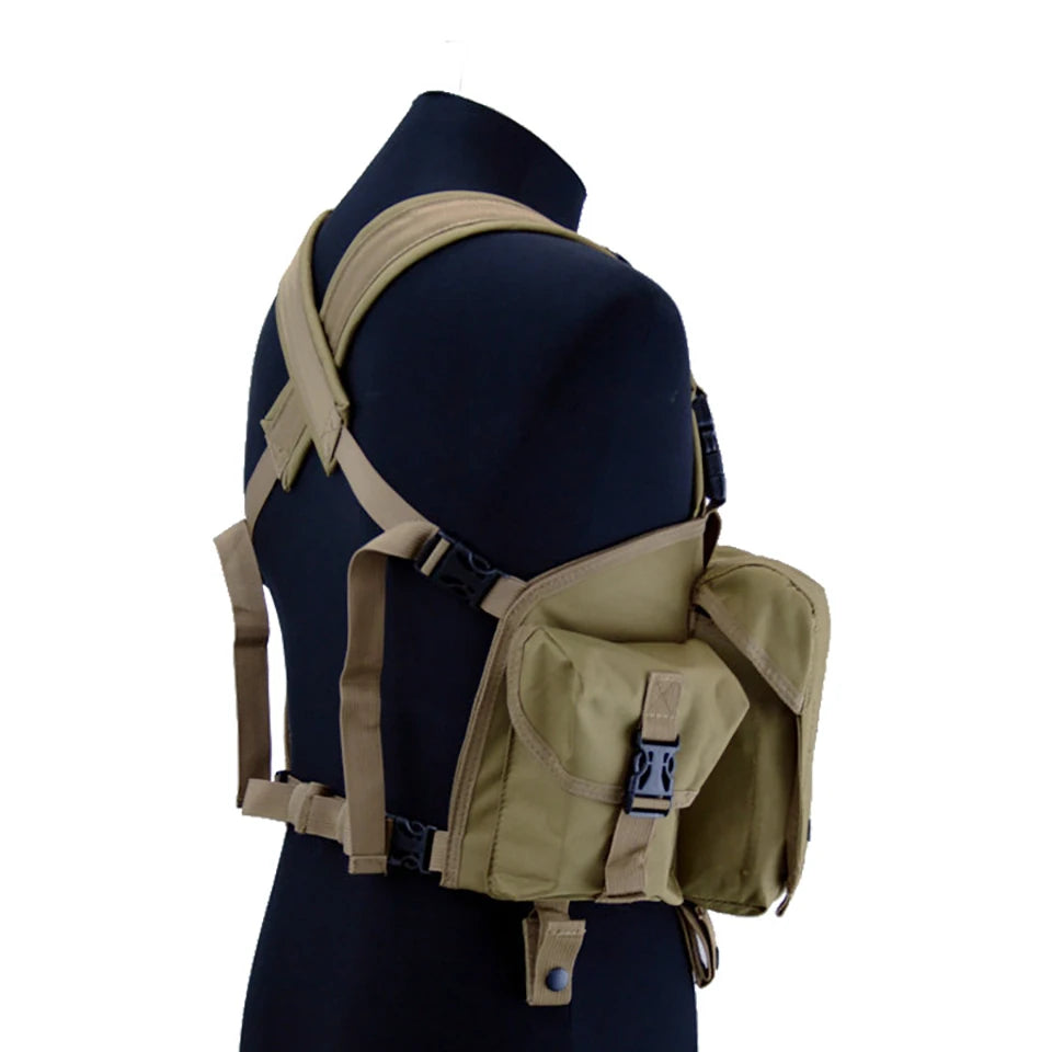 FX-Outdoor Tactical Chest Rig, Airsoft Hunting Vest, Molle Pouch, Simple Military ACU, Magazine Pouch, High Quality