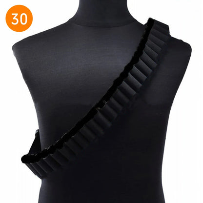 Tactical 27/30/50 Rounds Shotgun Bandolier Belt Adjustable Shotgun Shell Carrier Ammo Pouch Holder 12 Gauge Hunting Accessories