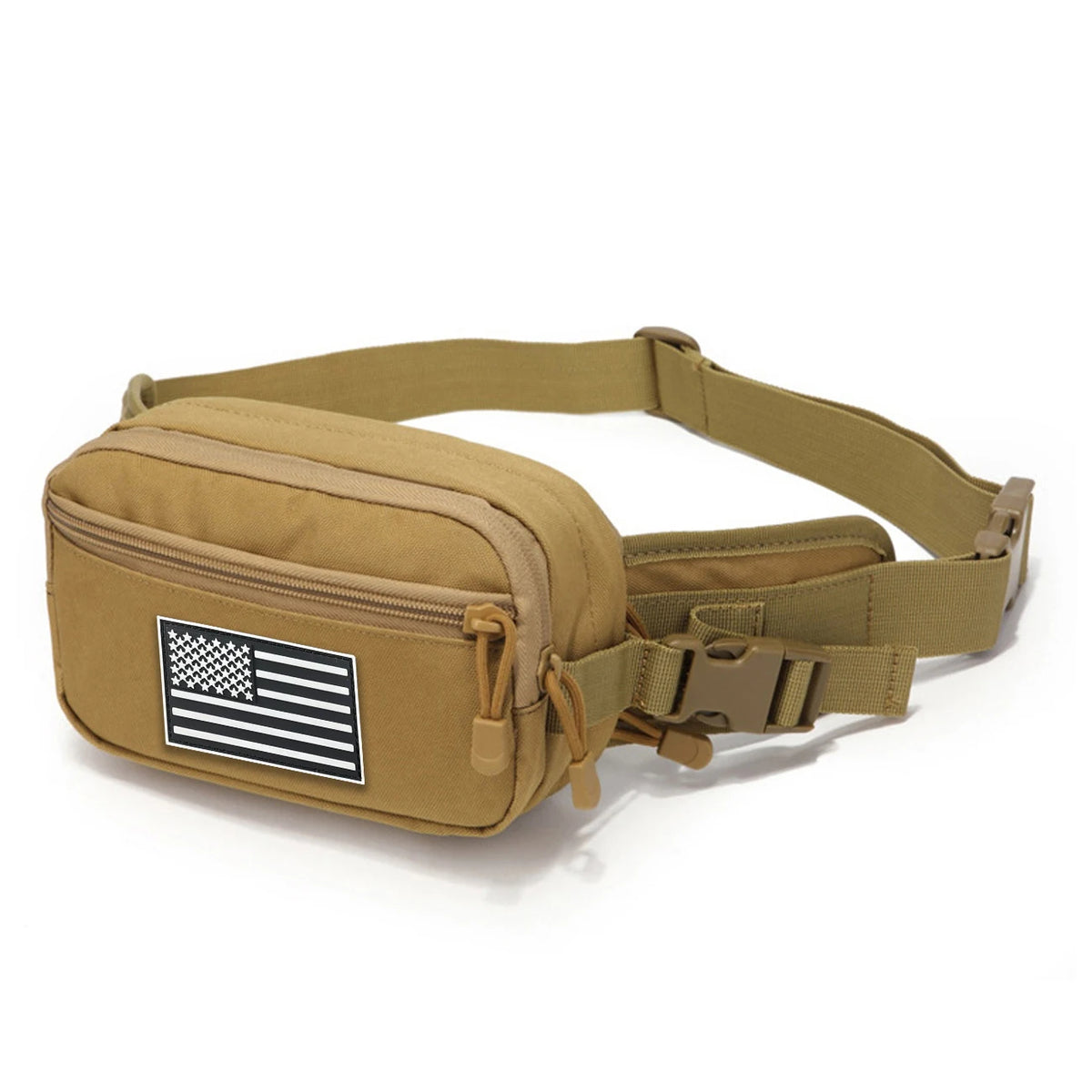 Hunting hidden waist bag with adjustable waistband and cushioning pad suitable for cycling, hiking, hunting and other scenes