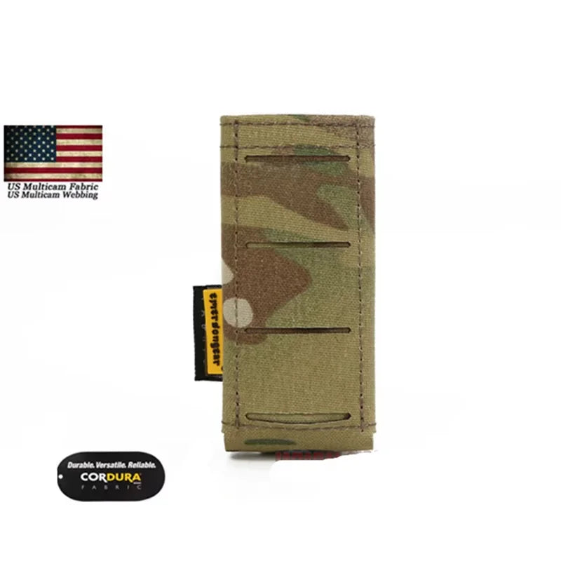 Emersongear Tactical LCS Pistol Magazine Pouch 9mm Mag Pouch Single Mag Carrier MOLLE Pouch Laser Cut Airsoft