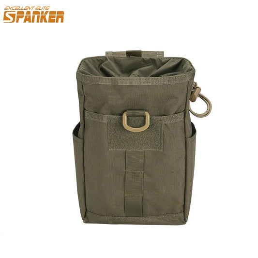 Tactical Molle Magazine Dump Pouch Drawstring Adjustable  Utility Belt Fanny Hip Holster Bag Outdoor Ammo Pouch