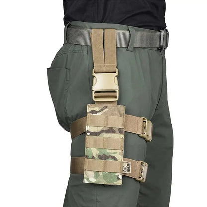 OneTigris Tactical Molle Gun Holster Right Handed Thigh Pistol Bag Pouch Legs Harness For All Handguns Hunting Accessory
