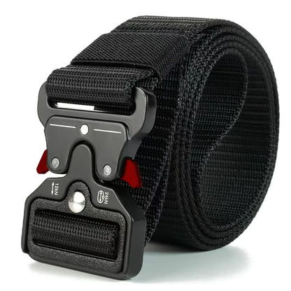 Tactical Belt Quick Release Outdoor Military Belt Soft Real Nylon Sports Accessories Men And Women Black Belt