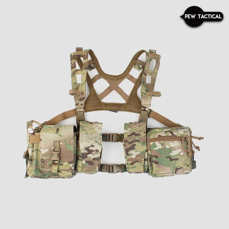 Pew Tactical SS Style 34 Alpha Chest Rig Airsoft Tactical Vest molle Pouch