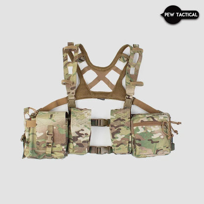 Pew Tactical SS Style 34 Alpha Chest Rig Airsoft Tactical Vest molle Pouch