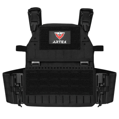 1000D Polyester with Triple Equipment Security Tactical Vest Camo Laser Cut Molle Quick Release Plate Carrier Tactical Vest