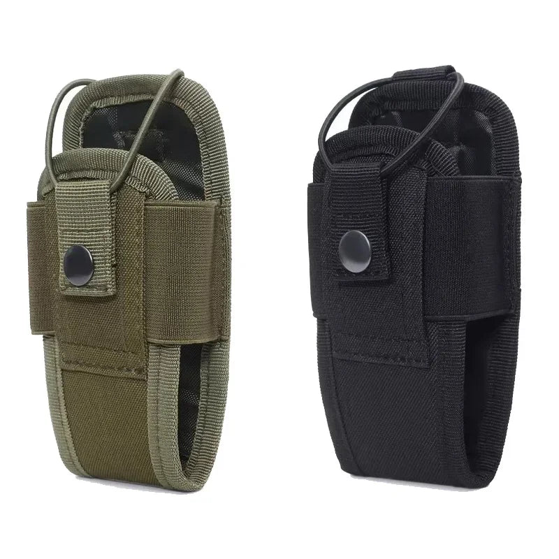 1-3pcs Nylon Pouch Tactical Radio Walkie Bag Holder Pocket Portable Interphone Holster Carry Bag Hunting Camping