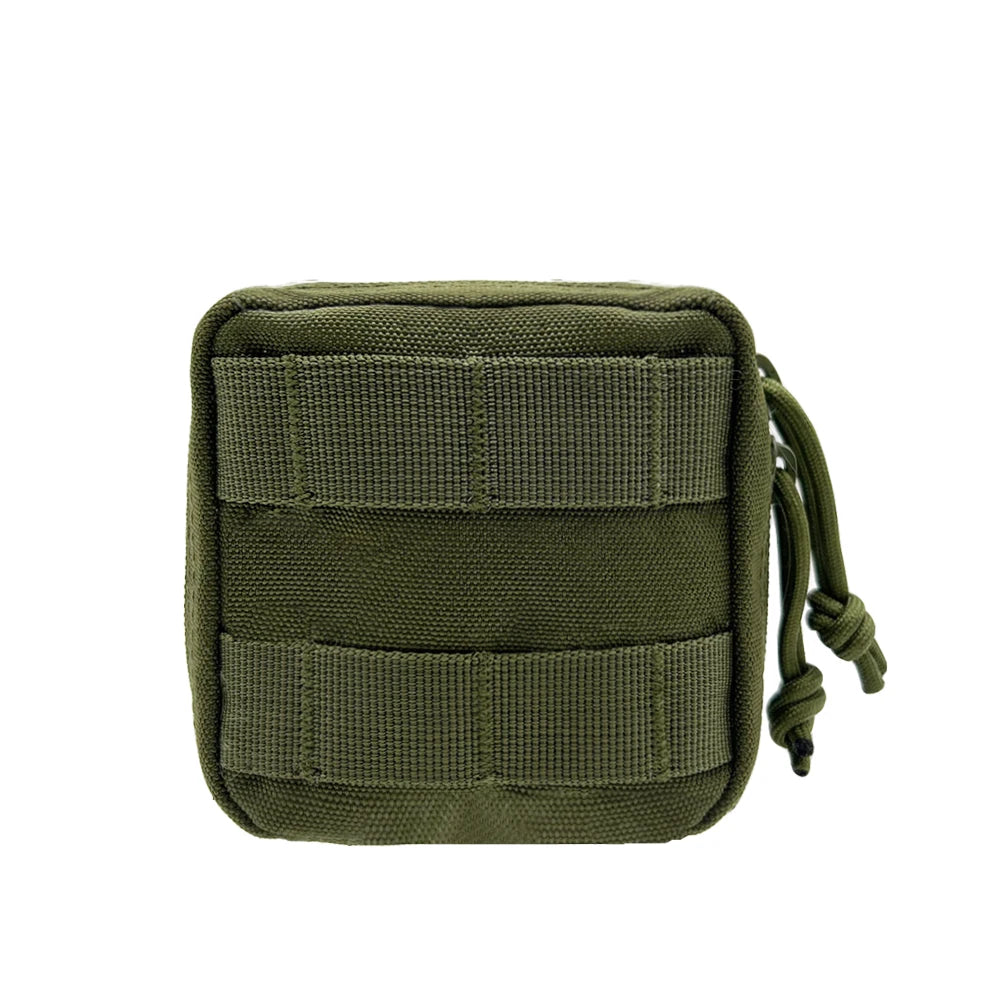 Tactical Small Molle Pouch Mini Utility Bag Removable Clear Pocket EDC Tool Compass Medical Storage Belt Bag Hunting Accessories