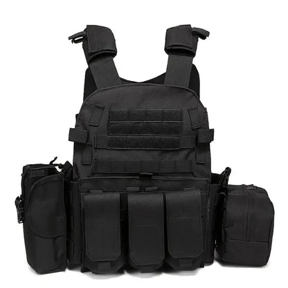 6094 Military Tactical Vest Molle Vest Body Armor Combat Army CS Gear Hunting Plate Carrier Airsoft Accessories Wargame Pouch