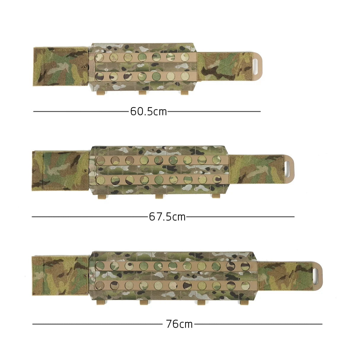 PEW Tactical Vest 5 AC'' Assault - Attack Side Panel Molle Cummerbund for FCPC Plate Carrier Vest Imported CURV Board UA111